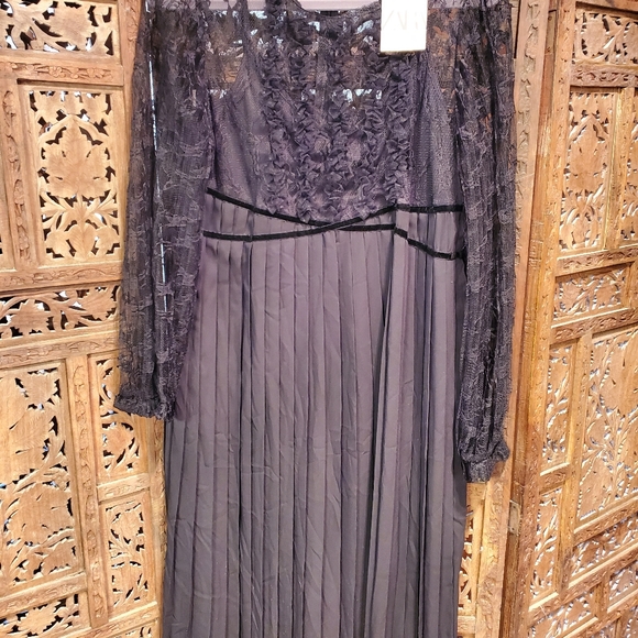 Zara pleated lace dress - Picture 2 of 6